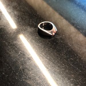 Ruby silver ring